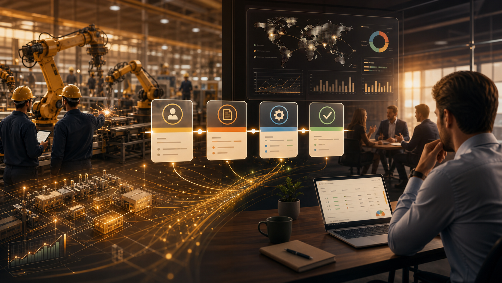 CRM industrial para ventas B2B complejas en empresa industrial