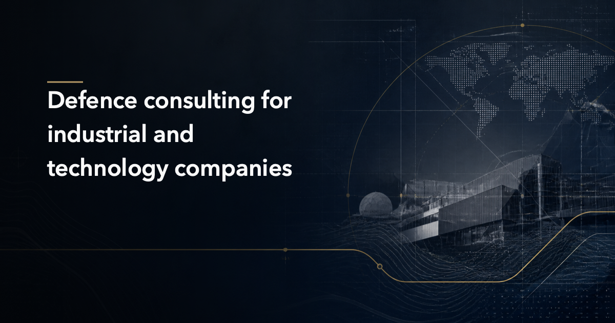 Editorial image for defence consulting for industrial and technology companies