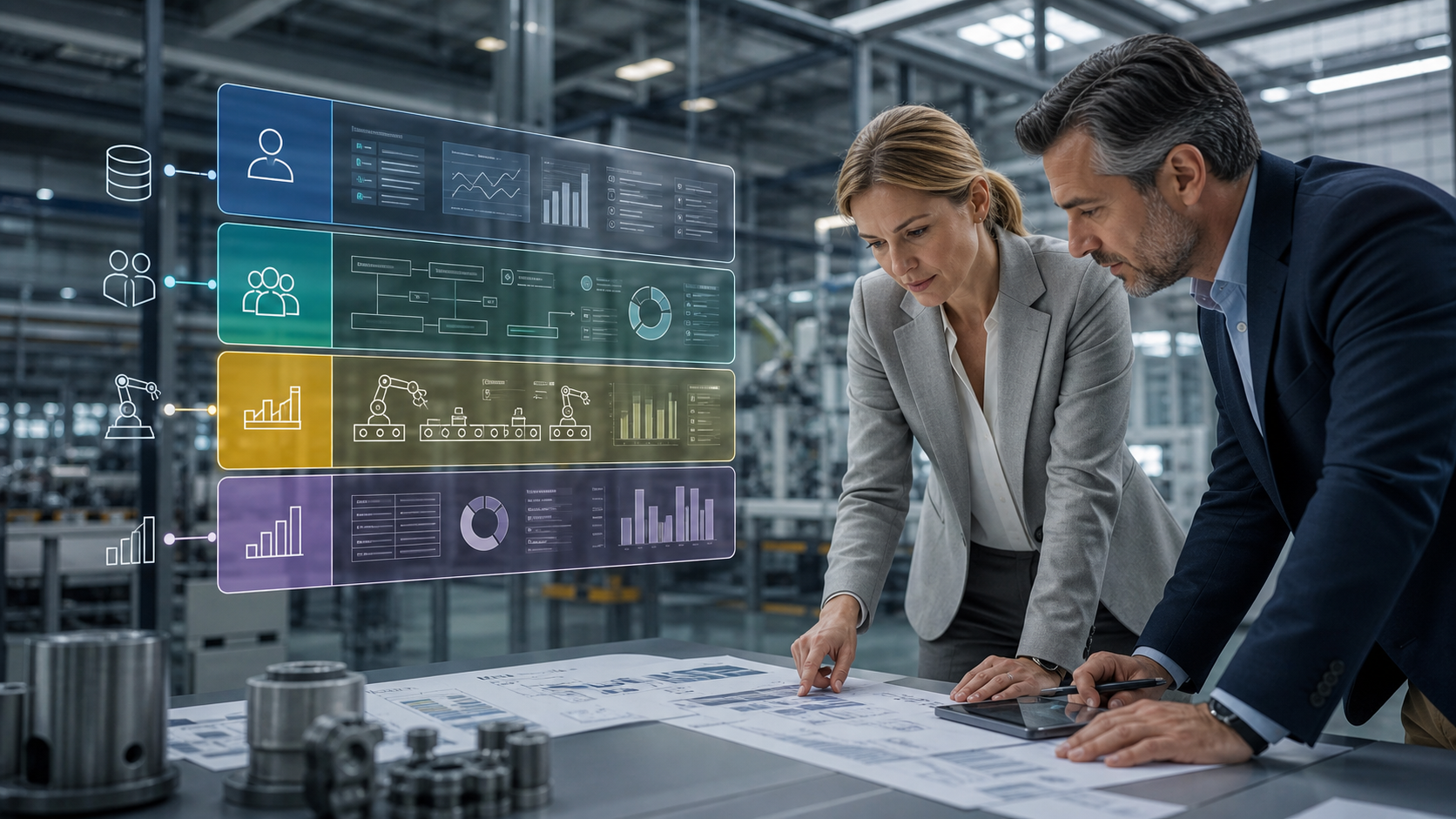 ERP CRM MES BI empresa industrial: sistemas y prioridades en una empresa industrial