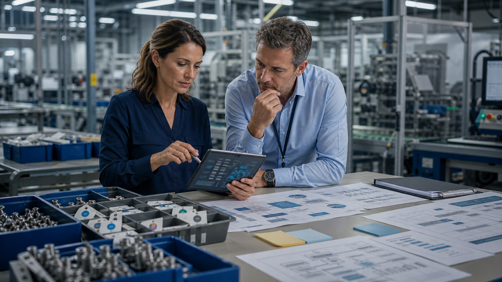 Industrial AI data readiness with ERP MES and BI information prepared in a serious manufacturing context