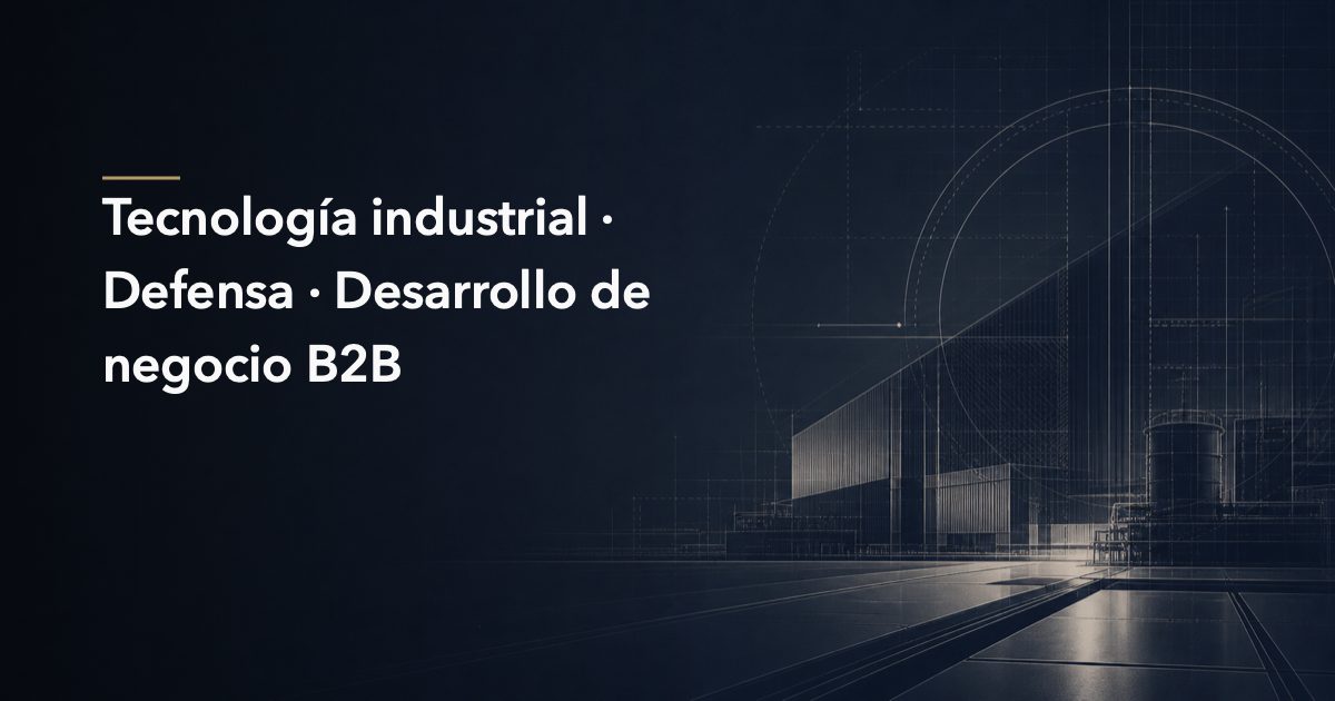 Vista editorial de consultoria tecnologica para industria y defensa de Vicente Millan